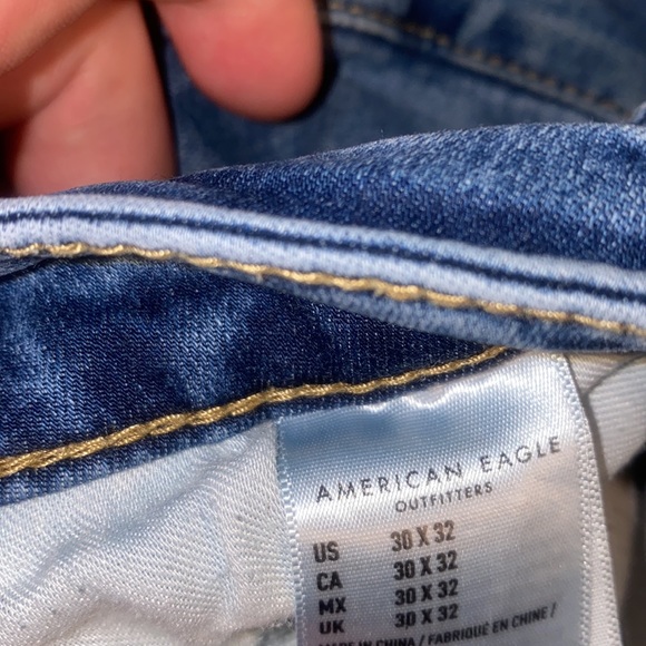 American Eagle US size 30x32 skinny fit denim jeans - Picture 3 of 5